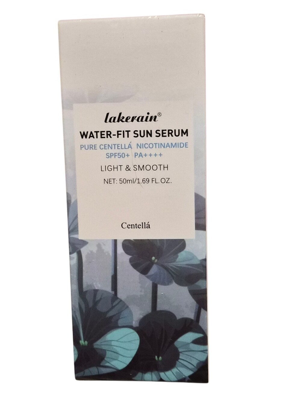 Lakerain Water-Fit Sunscreen Serum SPF50+ PA++++ Centella Niacinamide 50ml New